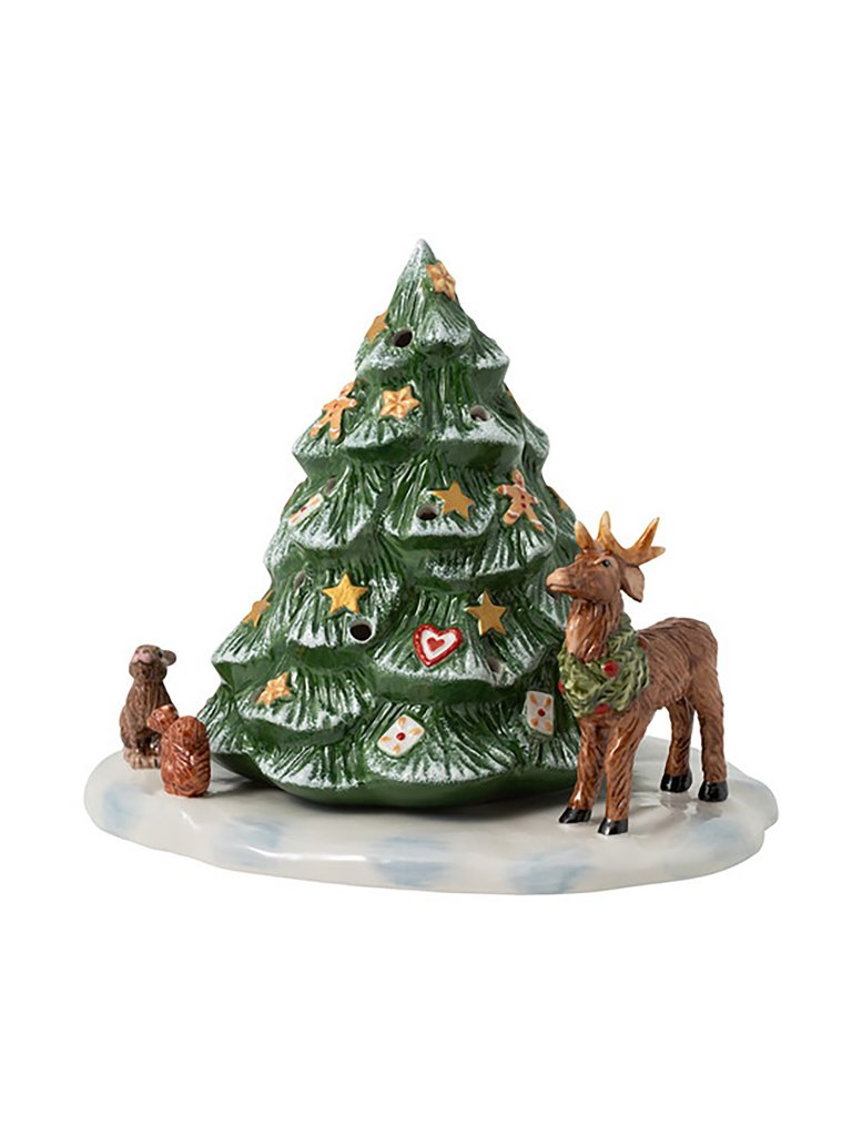 Villeroy & Boch Christmas Toys - Weihnachtsbaum mit Waldtieren 23x17cm bunt baby
